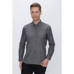 Efor Erkek G 1518 Slim Fit Gri Spor Gömlek