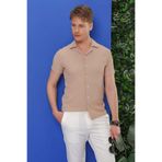 Efor Erkek G 1536 Slim Fit Bej Klasik Gömlek