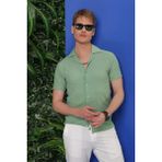 Efor Erkek G 1536 Slim Fit Yeşil Klasik Gömlek - 3XL