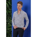 Efor Erkek G 1539 Slim Fit Beyaz Klasik Gömlek - 4XL