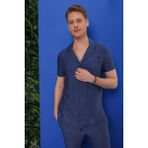 Efor Erkek G 1549 Slim Fit İndigo Klasik Gömlek - Indigo