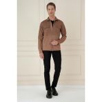 Efor Erkek G 1578 Slim Fit Camel Klasik Gömlek - 2XL