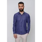 Efor Erkek GK 635 İndigo Klasik Gömlek - Indigo - XS