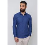 Efor Erkek GK 636 İndigo Klasik Gömlek - Indigo - XS