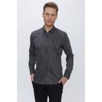 Efor Erkek GK 661 Slim Fit Siyah Klasik Gömlek