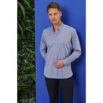 Efor Erkek GK 678 Slim Fit Koyu Mavi Klasik Gömlek