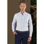 Efor Erkek GK 691 Slim Fit Mavi Klasik Gömlek