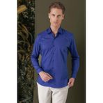 Efor Erkek GK 709 Slim Fit Gece Mavisi Klasik Gömlek