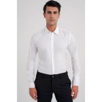 Efor Erkek Slim Fit Beyaz Gömlek GK 747 - 2XL