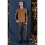 Efor Erkek Slim Fit Esnek Pamuklu Uzun Kollu Tarçın Tişört Ts 870 - XL