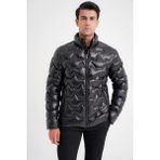 Efor Erkek Slim Fit Hakim Yaka Yan Cepli Kaz Tüyü Siyah Şişme Mont MT 175 - XL
