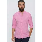 Efor Erkek Slim Fit Mercan %100 Pamuk Gömlek G 1498