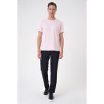 Efor Erkek Slim Fit Pamuklu Pembe Tişört Ts 885