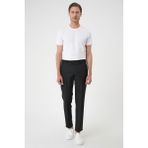 Efor Erkek Slim Fit Pilesiz Yün Klasik Siyah Kumaş Pantolon P 1191 - 38