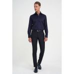 Efor Erkek Slim Fit Yün Klasik Yünlü Lacivert Kumaş Pantolon P 1191 - 42