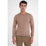 Efor Erkek Slim Fit Yünlü Kahverengi Triko Kazak TR 894