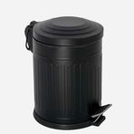 Efor Metal Vintage Siyah 5 lt Çöp Kovası
