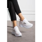 Eformoda Beyaz Kadın Yüksek Topuklu Sneaker Pl044 37