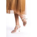 eformoda by emre yılmaz Beyaz Kadın Klasik 7cm Topuklu Ayakkabı 2030
