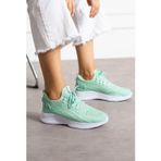 Eformoda Mint Yeşili Beyaz Unisex Yıkanabilir Rahat Hava Alabilen Kokusuz Triko Spor Ayakkabı Sneaker 015 40