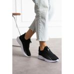 Eformoda Siyah Beyaz Unisex Yıkanabilir Rahat Hava Alabilen Kokusuz Triko Spor Ayakkabı Sneaker 015 40