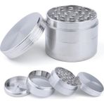 Efotech 40MM Baharat Kahve Tütün Herbal Öğütücüsü Parçalayıcı Grınder - Gri