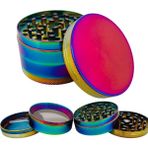 Efotech 63MM-RAINBOW Grınder 4 Kat Herbal Baharat Öğütücü Parçalayıcı Paslanmaz Çelik Mıknatıslı Gırgır