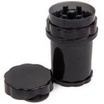 EFOTECH GRINDER Parçalayıcı PLASTİK baharat öğütücü herb spice 4 katmanlı (58MM-SIYAH)