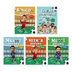 Efsane Futbolcular Boyama Kitabı Seti 5 Kitap