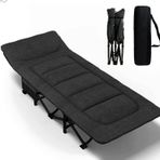 Efsane Kamp Konfor Ultralight Kampet Portatif Kamp Yatağı Siyah - 190 x 68 x 35 cm