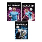 Efsane Yayınları Sahanın Yıldızları GUARDİOLA - DE BRUYNE - HAALAND ( Futbolcu Kartı Poster HEDİYELİ ) 3 KİTAP