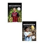 Efsane Yayınları Sahanın Yıldızları İBRAHİMOVİC - MARADONA / Büyük Poster Futbolcu Kartı Sticker HEDİYE - 2 KİTAP