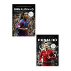 Efsane Yayınları Sahanın Yıldızları RONALDİNHO - RONALDO / Büyük Poster Futbolcu Kartı Sticker HEDİYE - 2 KİTAP YENİ