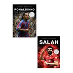 Efsane Yayınları Sahanın Yıldızları RONALDİNHO - SALAH / Büyük Poster Futbolcu Kartı Sticker HEDİYE - 2 KİTAP YENİ
