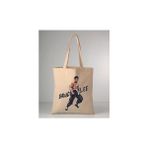 Efsaneler Serisi Karate Bruce Lee Baskılı 35X40 cm Ham Bez Omuz Çantası - 35 x 40 cm - Ekru