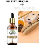 Efsoon Organics Kuru Fırçalama Vücut Fırçası 2 Parça Doğal Selülit Giderici Bakım Seti
