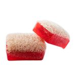 Efsun %100 El Yapımı Doğal Kabak Lifli Narlı Sabun, Narlı Yüz ve Vücut Sabunu, Peeling Sabunu, Nemlendirici Etkili Kabak Lifli Katı Sabun 120 Gr