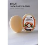 Efsun Doğal Süngerli Shea Butter Özlü Sabun, Shea Butter Sabunu, Süngerli Banyo Sabunu 135 Gr.