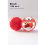 Efsun Doğal Süt Nar Özlü Güzellik Sabunu, Sütlü Narlı Yuvarlak Katı Sabun 135 Gr.