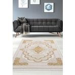 Efsun Krem Gold Modern Salon ve Oturma Odası Halısı