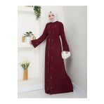 EFSUN MODA İNCİ TAŞLİ DETAYLİ İKLİ ABİYE TAKIM İKİ PARÇA