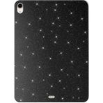 Efura Apple iPad Air 10.9 2022 (5 Nesil) Simli Parlak Görünümlü Uyumlu Efr Tablet Koton Kılıf-Siyah