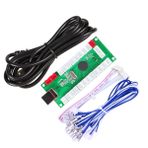 EG sıfır gecikme USB Kodlayıcı olarak kaydetmeye başlar, PC Oyunları için Controller Arcade Joystick adı Jamma parçalar (kullanılmış 5pin Joystick + Happ Tip elektrik düğmesi)