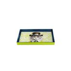 Egan Italy Human Kedi Desenli 40x26 cm Tepsi