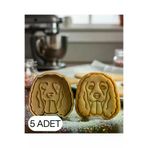 EGATOPTAN egeaa.4434KRB0009AD5egeaa.4444 5Li Cocker Spaniel Şekillendirici Kalıp Kurabiye Hamur Kesici Oyun Ve Şeker Hamuru Seti