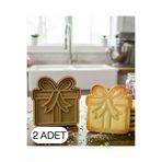EGATOPTAN egeaa.4434KRB0017AD2egeaa.4444 2Li Hediye Kutusu Gift Box Şekillendirici Kalıp Kurabiye Hamur Kesici Oyun Ve Şeker Hamuru Seti