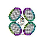 EGB Pixel Ledli Oval Hoparlör Kapak 4 Adet EGB EG-8856