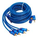 egb PM-425 2 RCA ERKEK + 4 RCA ERKEK ŞASELİ 5 METRE MAVİ KABLO (SKT-46)