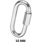 Ege Çelik Halat Oval Karabina Galvanizli - 10 MM