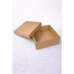 Ege Concept Life Cheesecake & Tart Kutusu Kraft 30x30x10 cm | Taşıma ve Paketleme Kutusu – Pastane & (3'lü Paket)